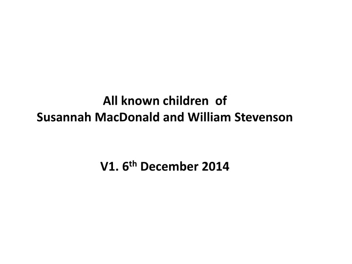 all known children of