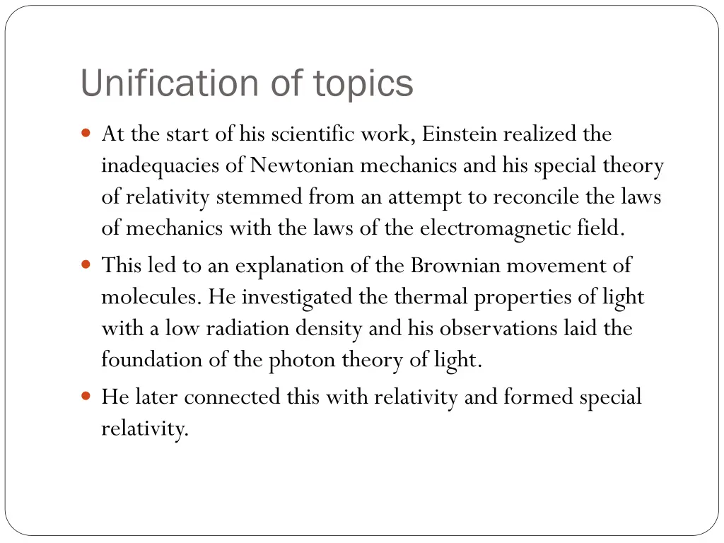 unification of topics 1