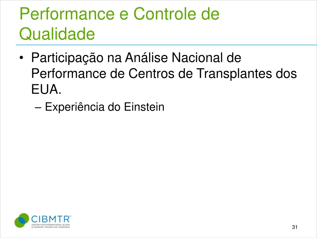 performance e controle de qualidade participa