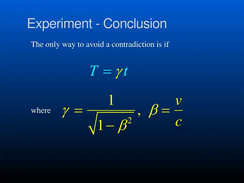 experiment conclusion