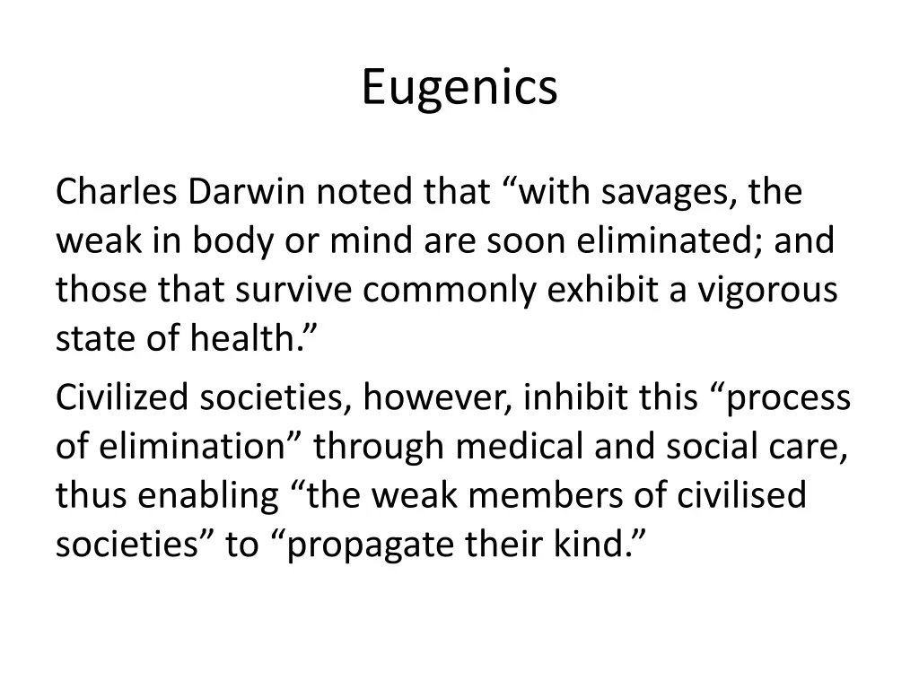 eugenics