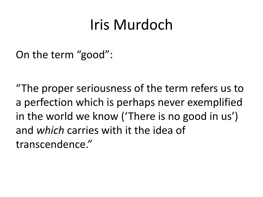 iris murdoch