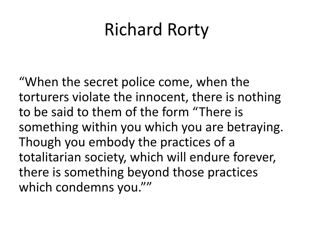 richard rorty 1