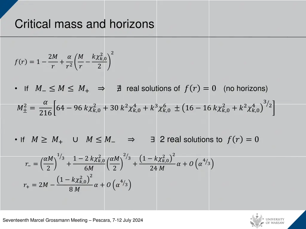 critical mass and horizons