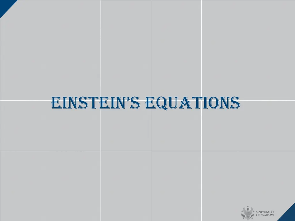 ei nstein s equations