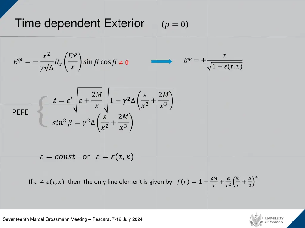 time dependent exterior 0