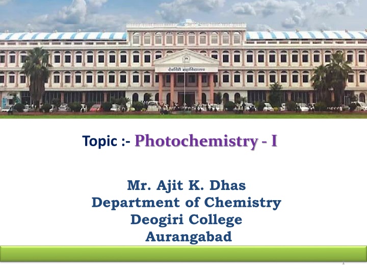 topic photochemistry i