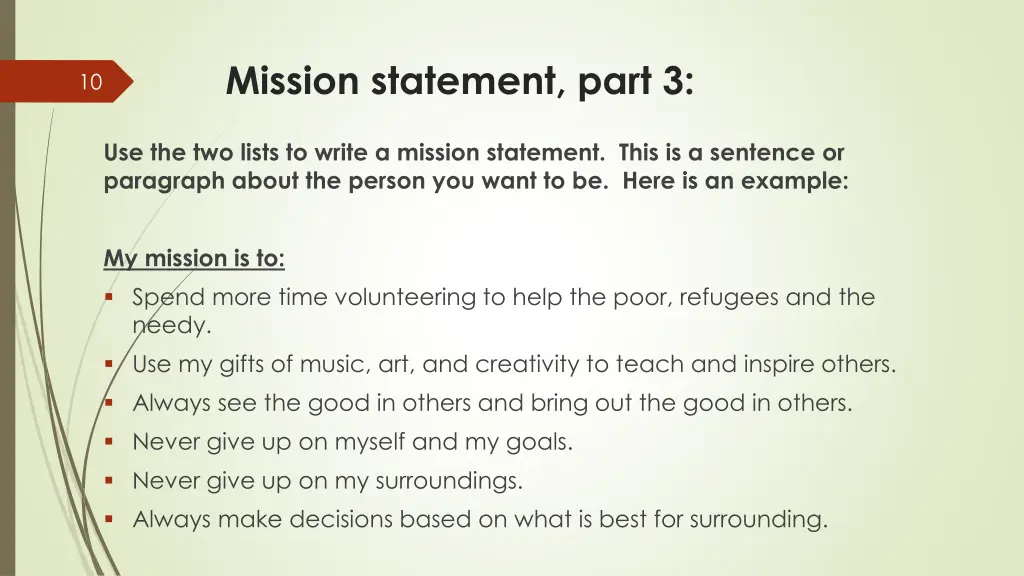 mission statement part 3