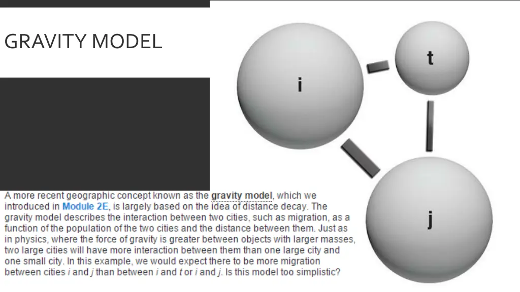 gravity model