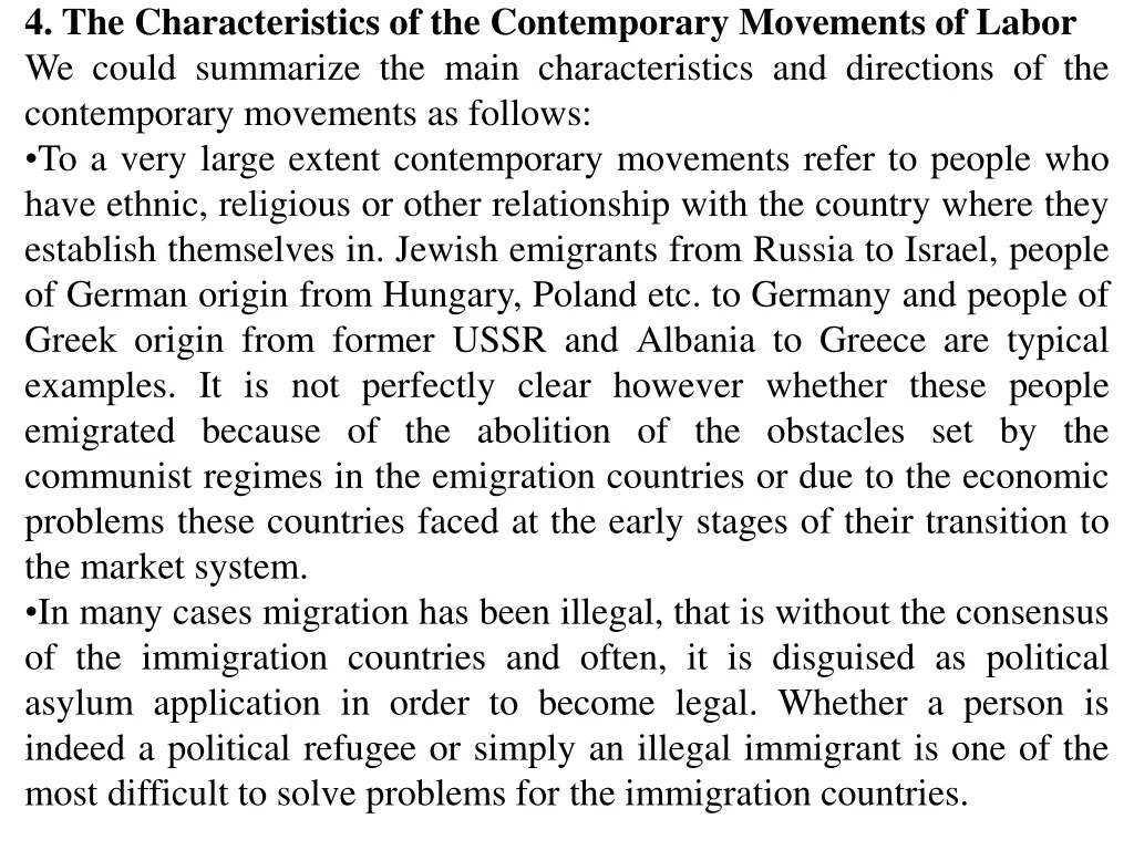 4 the characteristics of the contemporary