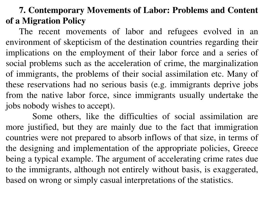 7 contemporary movements of labor problems