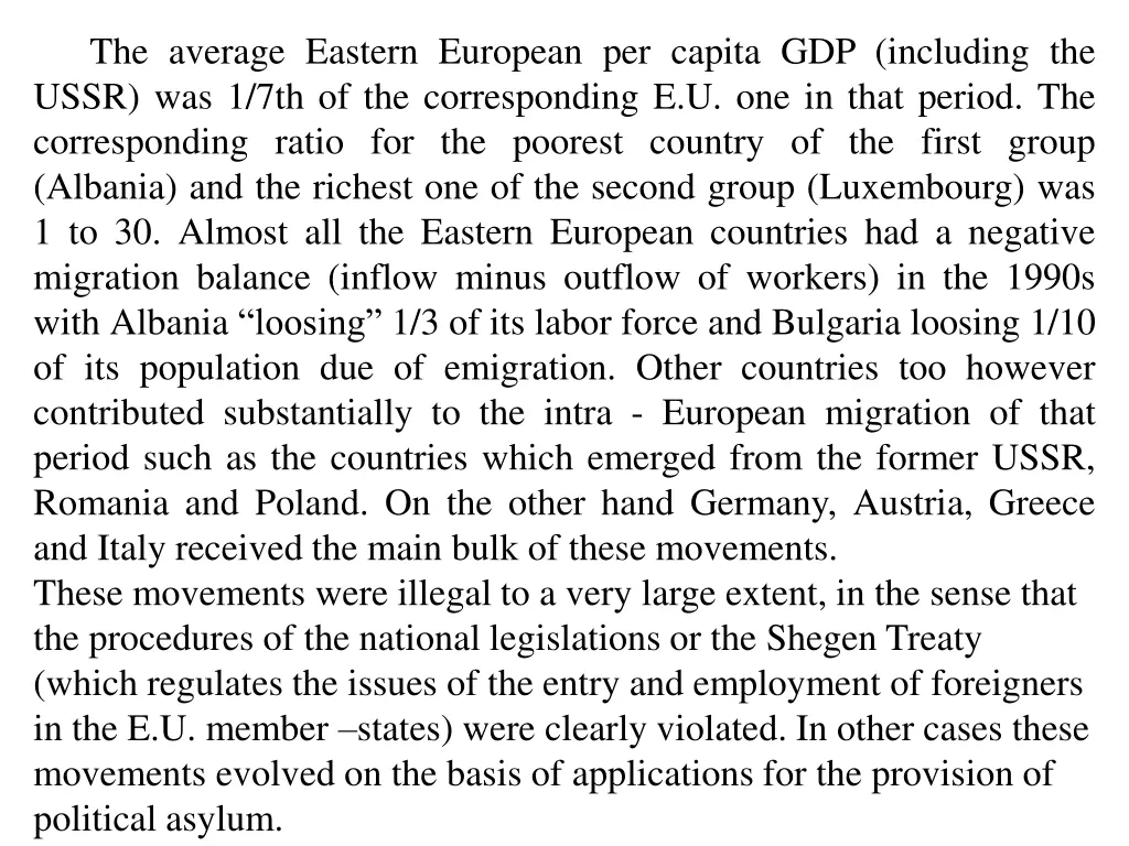 the average eastern european per capita