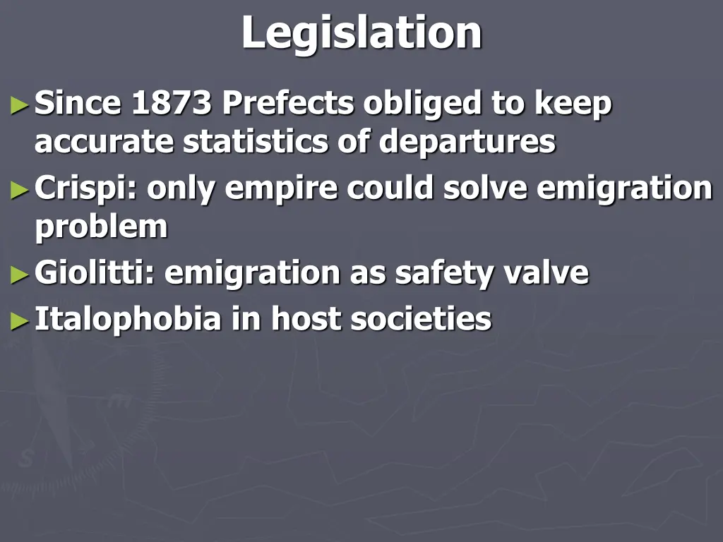 legislation