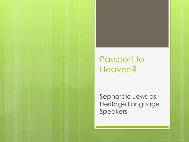 passport to heaven