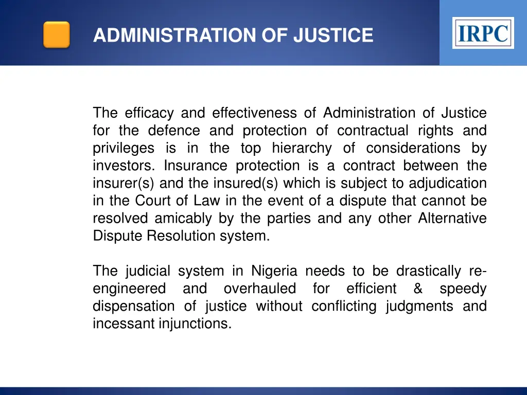 administration of justice