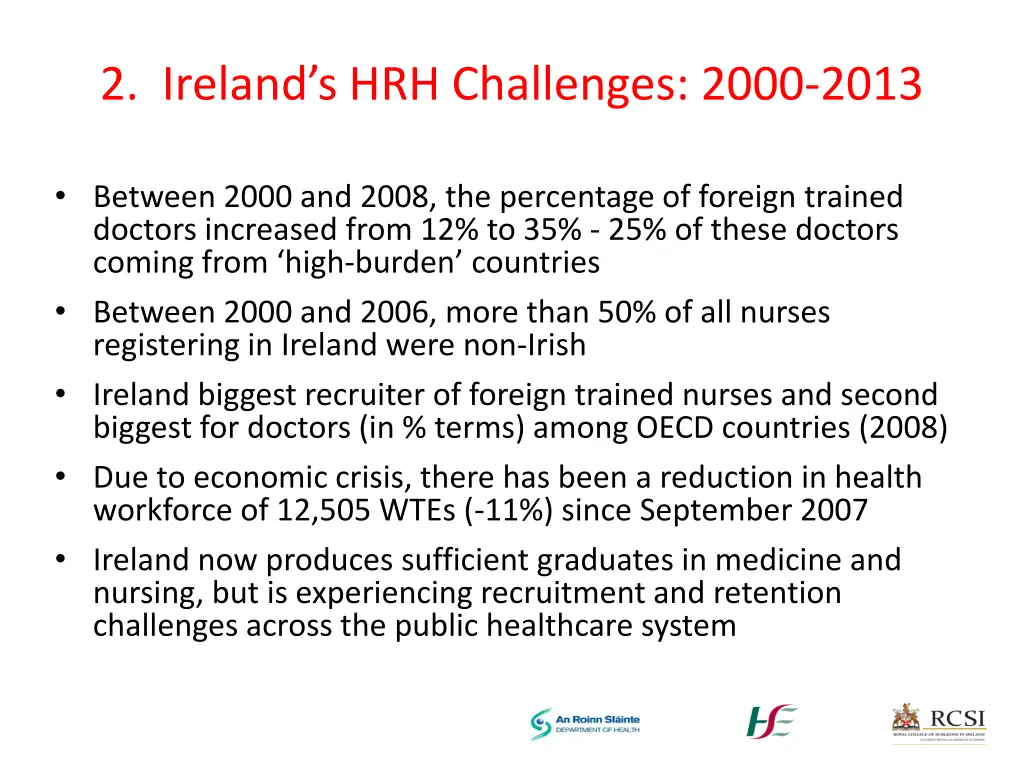 2 ireland s hrh challenges 2000 2013