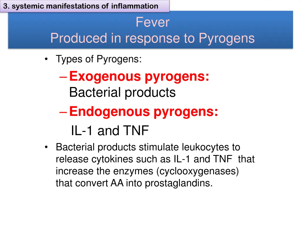 3 systemic manifestations of inflammation 1