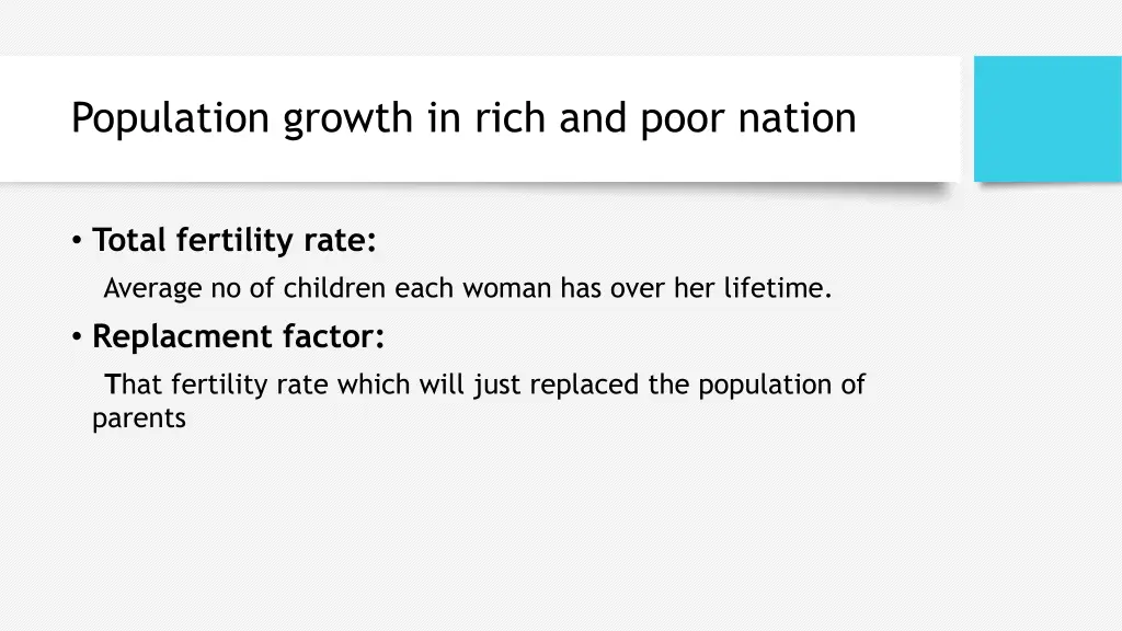 population growth in rich and poor nation