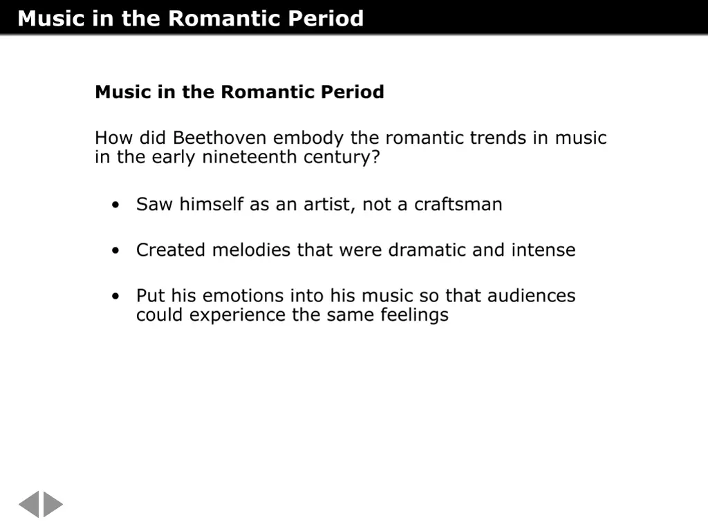 music in the romantic period