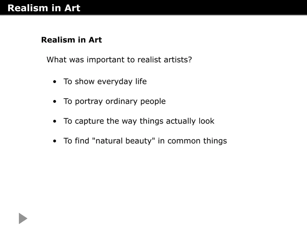 realism in art