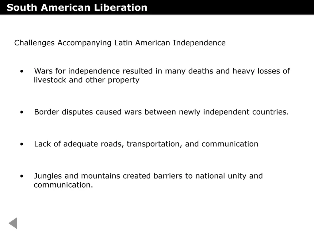 south american liberation