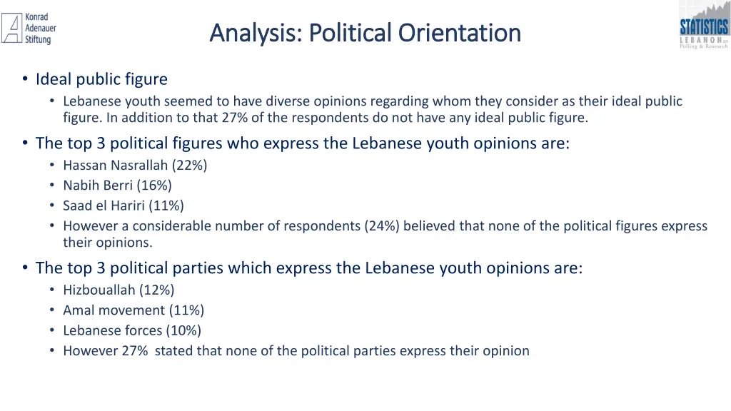 analysis political orientation analysis political