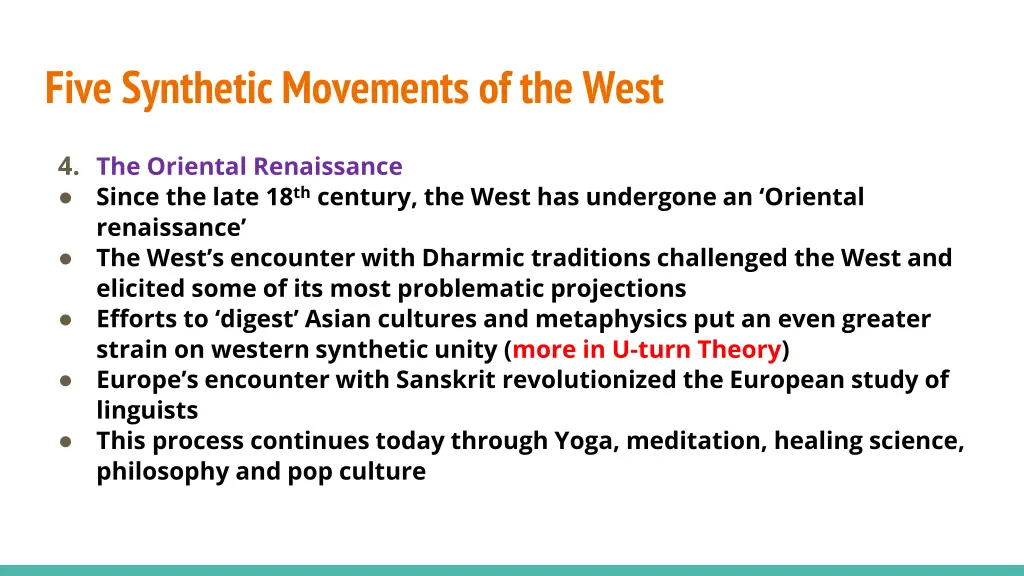 five synthetic movements of the west 4