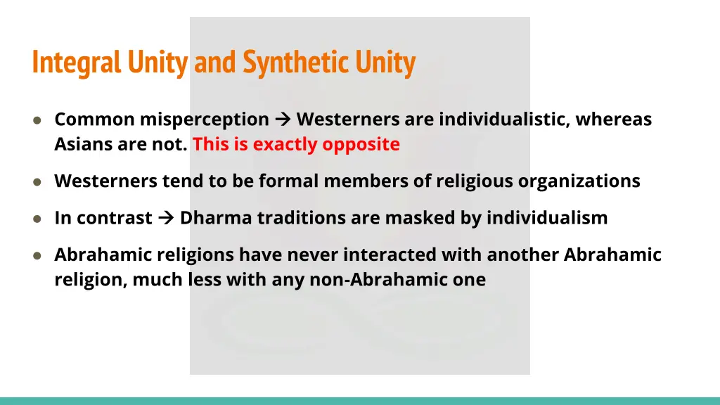 integral unity and synthetic unity 12