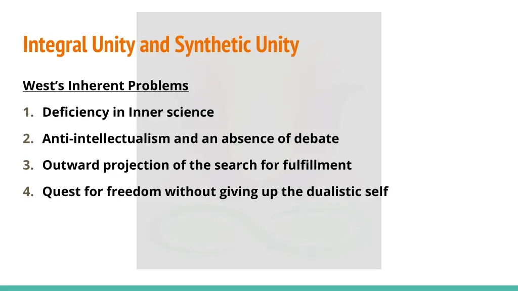 integral unity and synthetic unity 13