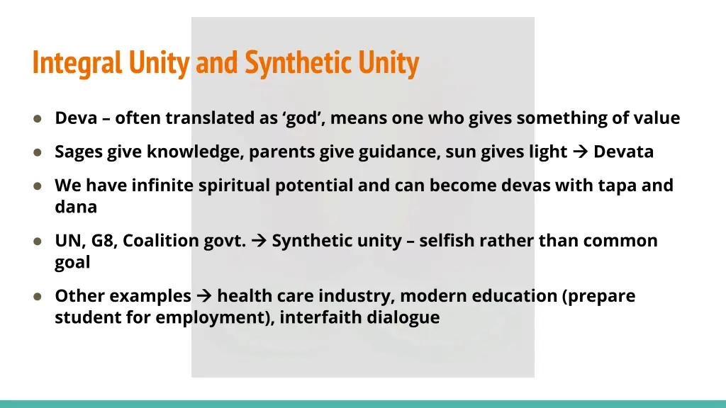 integral unity and synthetic unity 3