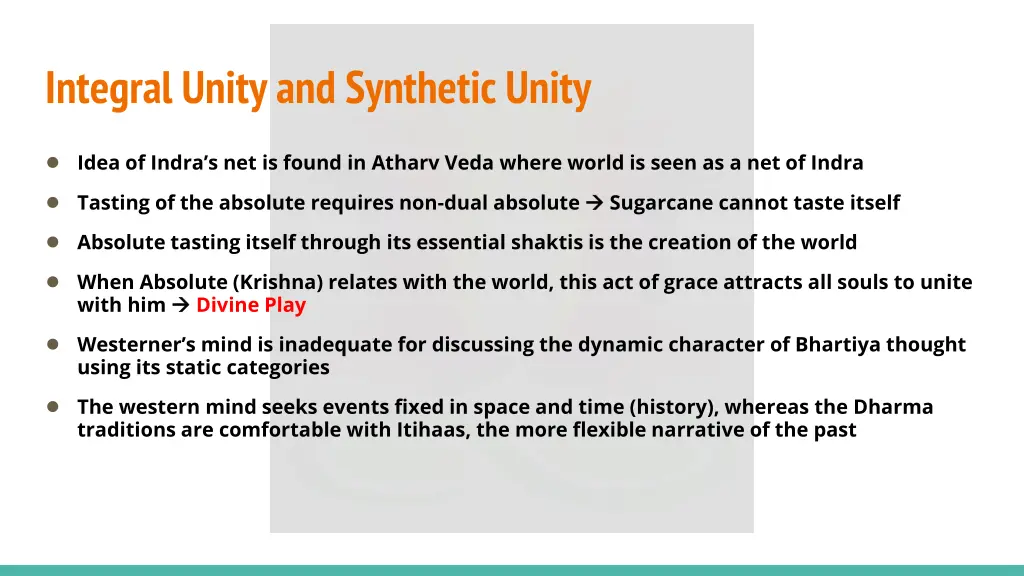 integral unity and synthetic unity 6