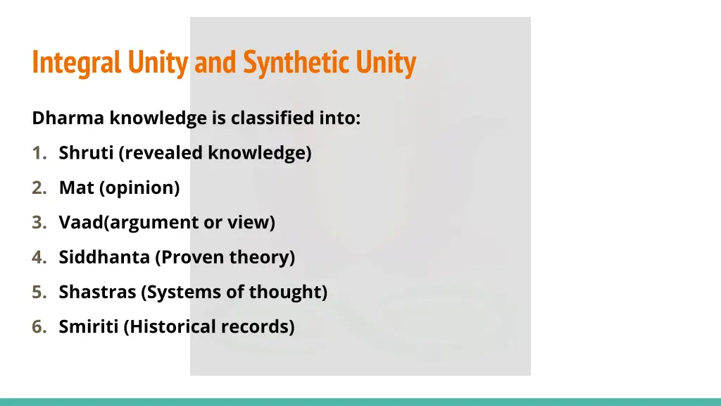 integral unity and synthetic unity 9