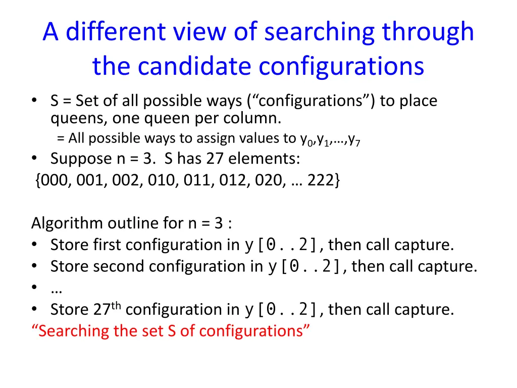 a different view of searching through