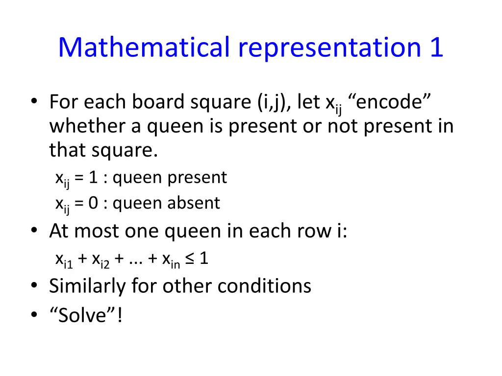 mathematical representation 1