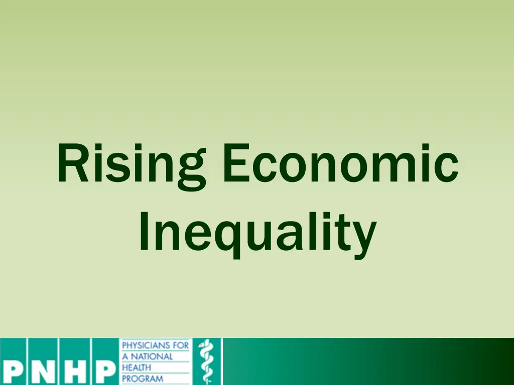 rising economic inequality