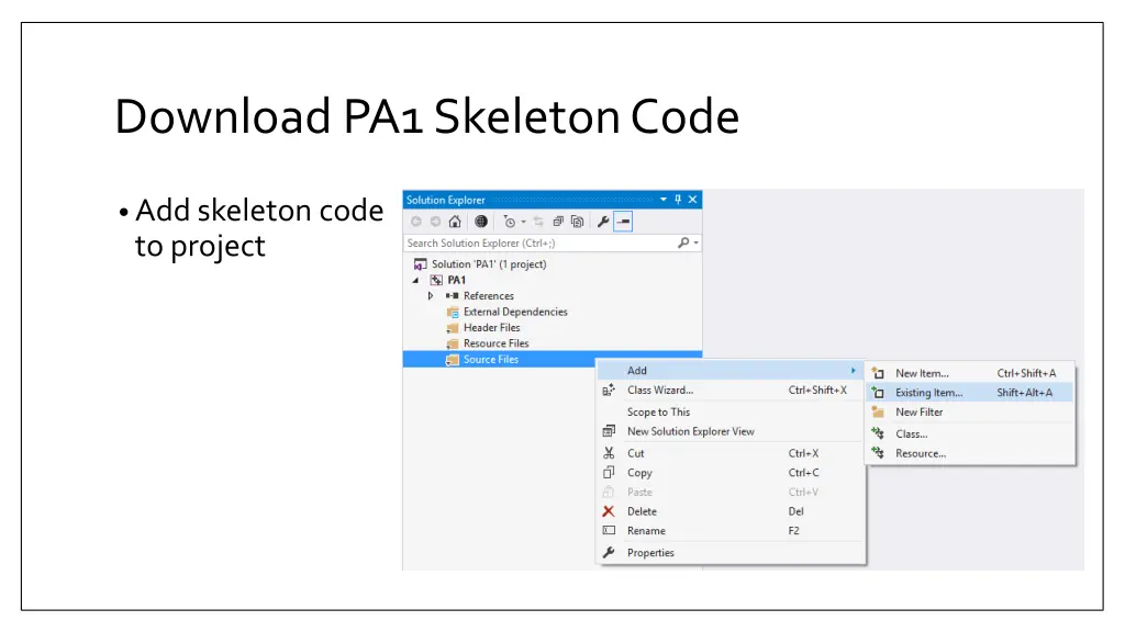 download pa1 skeleton code 1