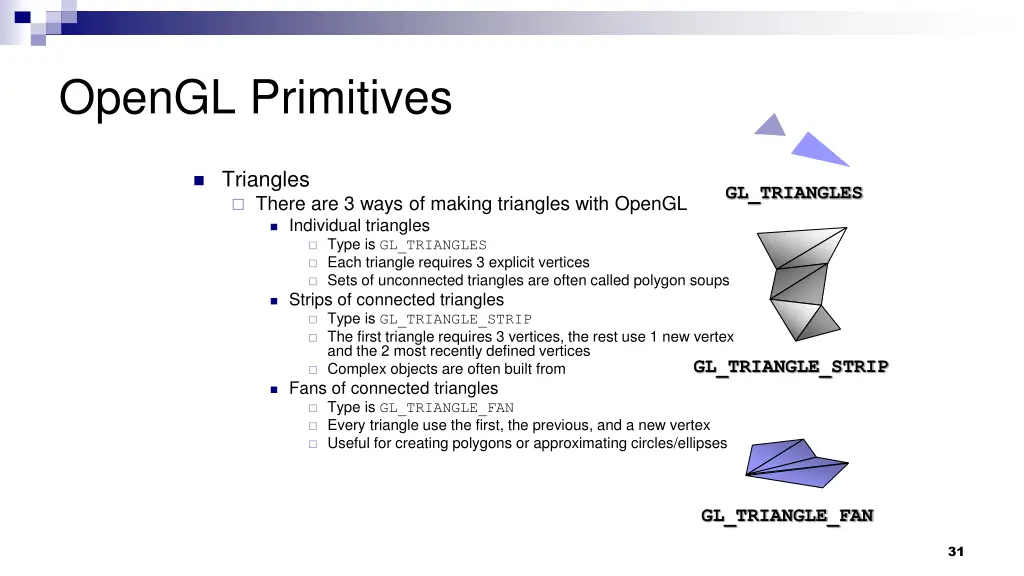 opengl primitives