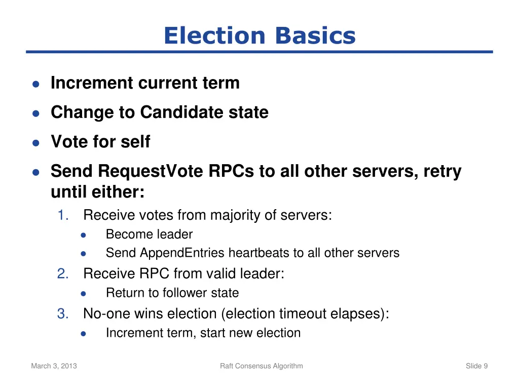 election basics