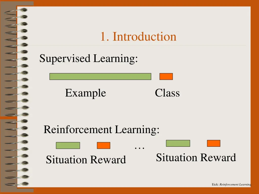 eick reinforcement learning 2