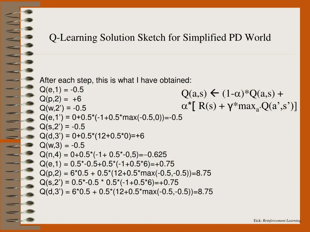 eick reinforcement learning 28