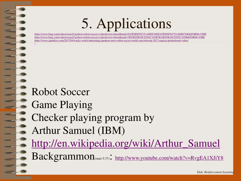 eick reinforcement learning 39