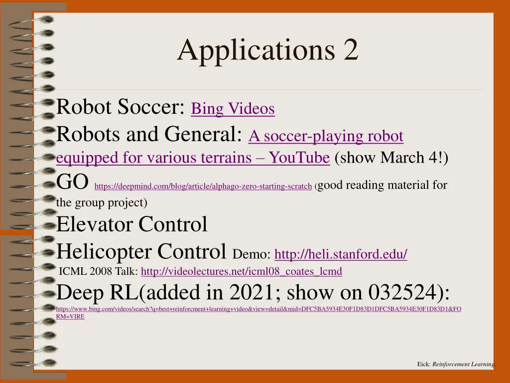 eick reinforcement learning 40