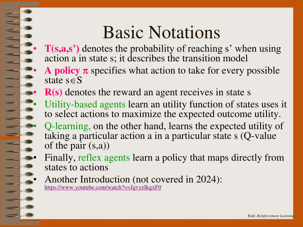 eick reinforcement learning 7