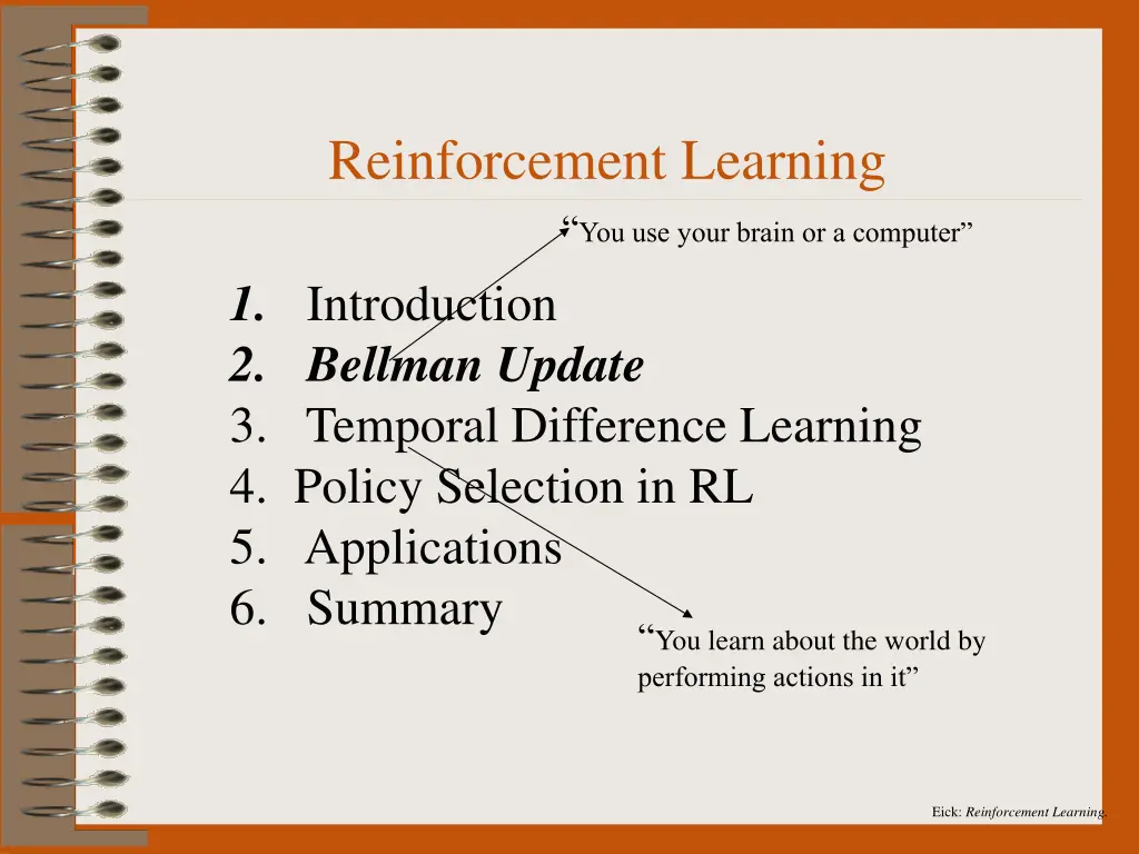 eick reinforcement learning 8