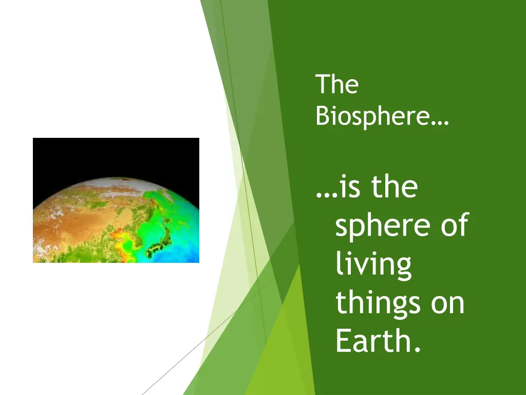 the biosphere