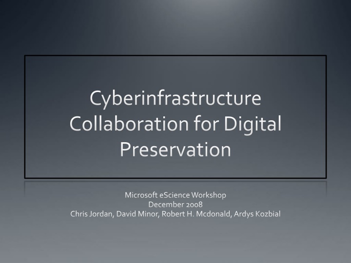 cyberinfrastructure collaboration for digital