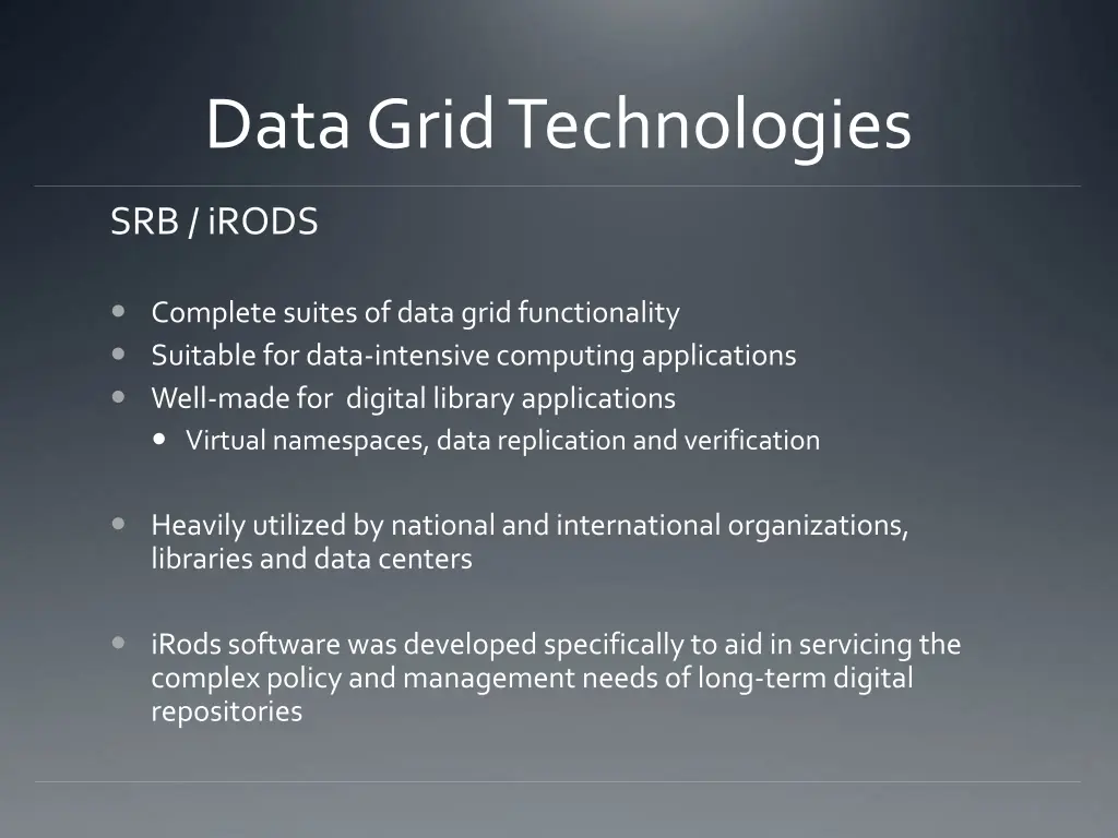 data grid technologies