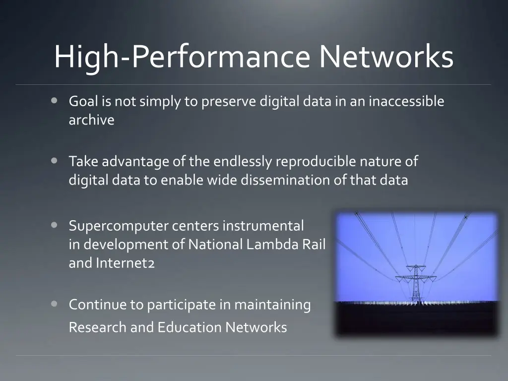 high performance networks