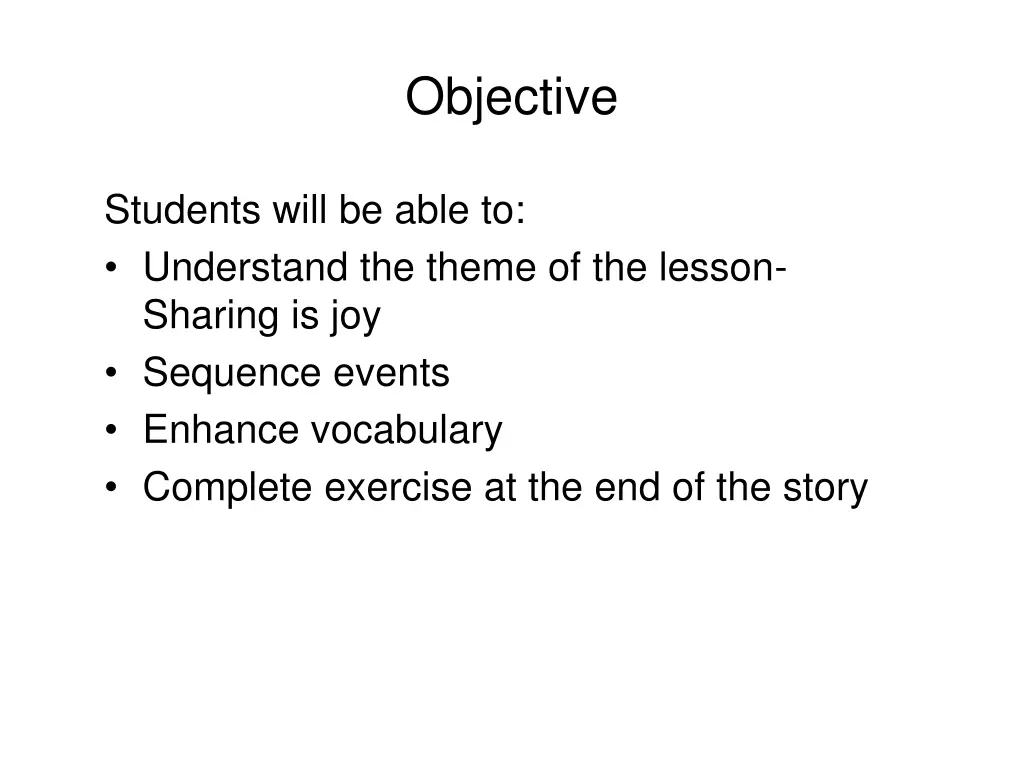 objective