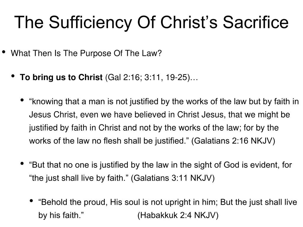 the sufficiency of christ s sacrifice 6